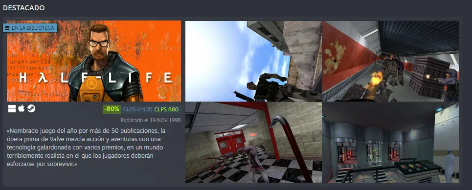 Half-Life Oferta Steam